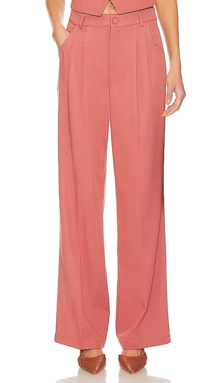 Paige Pleated Desert Dusk Merano Pants Size 8 - Picture 1 of 5